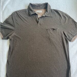 Banana Republic Brown Polo Shirt Classic Knit Short Sleeves